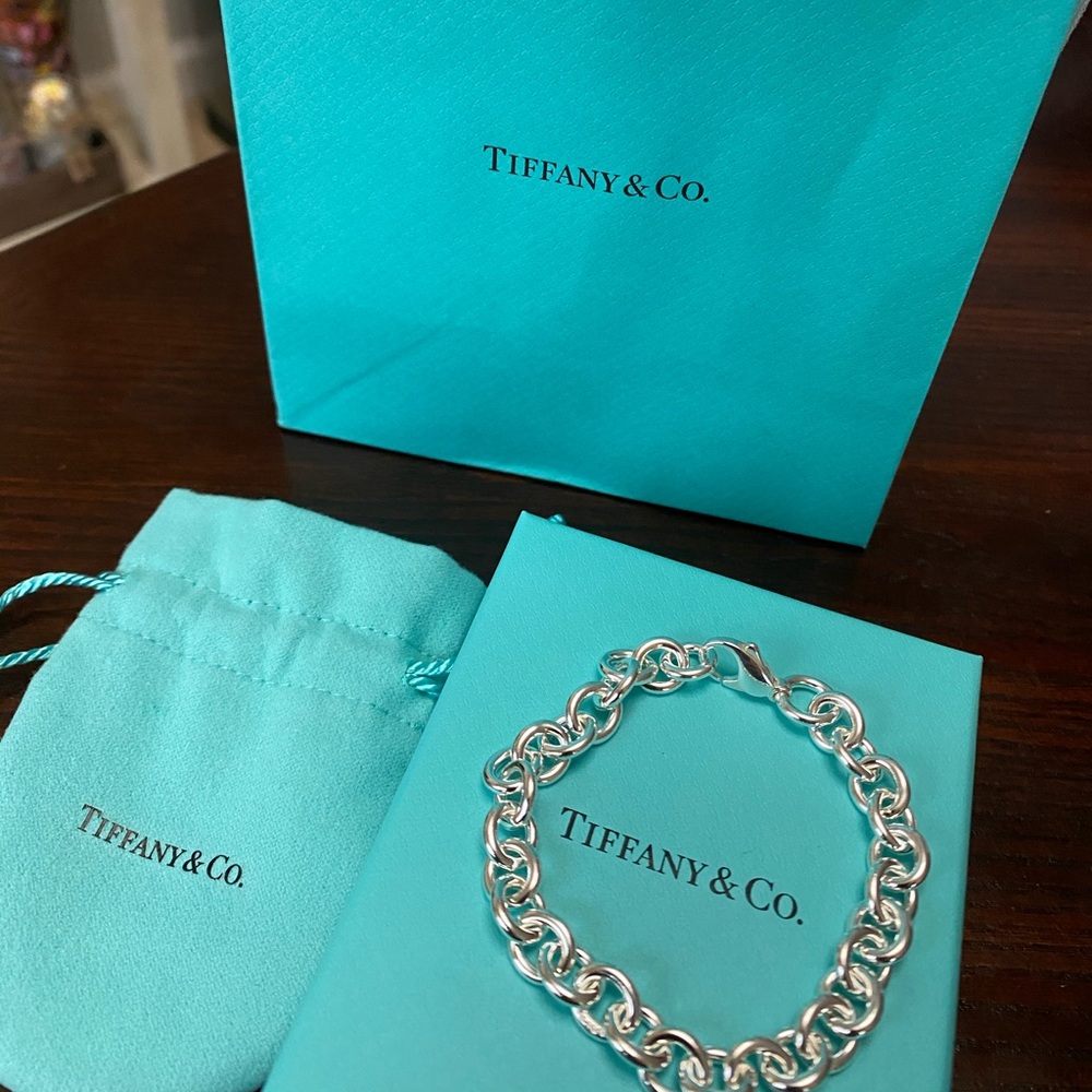 7” Tiffany & Co Sterling Silver Chain Bracelet